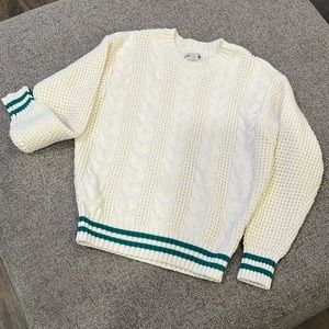 Cable knit sweater